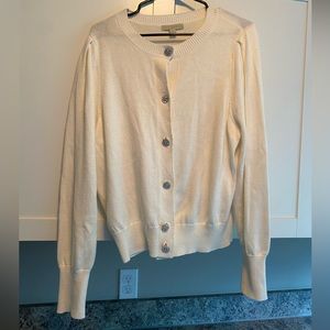 Ryegrass Crystal Button Cardigan XL